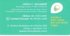 LETÍCIA COELHO GIURADELLI - PSICÓLOGA